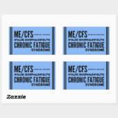 ME/CFS Chronisch vermoeidheidssyndroom bewustzijn Rechthoekige Sticker (Vel)