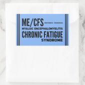ME/CFS Chronisch vermoeidheidssyndroom bewustzijn Rechthoekige Sticker (Tas)