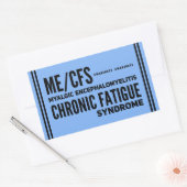 ME/CFS Chronisch vermoeidheidssyndroom bewustzijn Rechthoekige Sticker (Envelop)