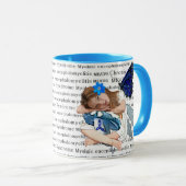 "ME/CFS" Chronische vermoeidheid Engel Fairy Meisj Mok (Voorkant rechts)