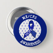 ME/CFS Syndrome Awareness Ribbon Button (Voorkant /achterkant)