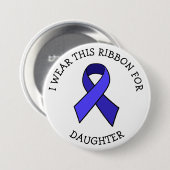 ME/CFS Syndrome Awareness Ribbon Button (Voorkant /achterkant)