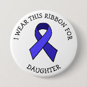 ME/CFS Syndrome Awareness Ribbon Button (Voorkant)