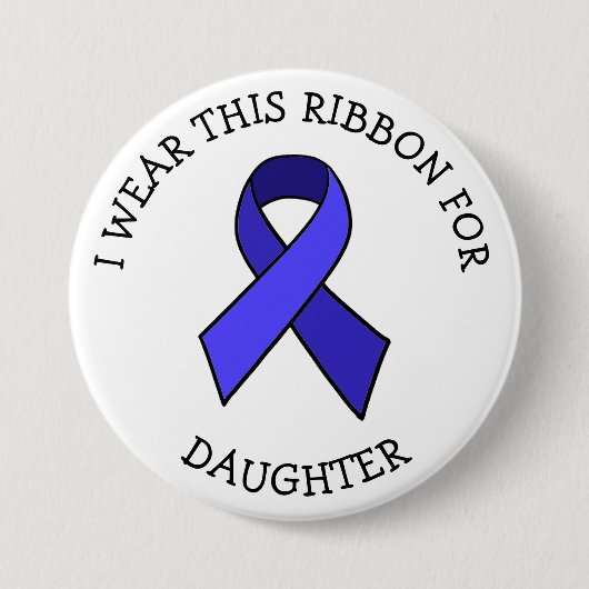 ME/CFS Syndrome Awareness Ribbon Button (Voorkant)