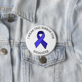 ME/CFS Syndrome Awareness Ribbon Button (In situ)
