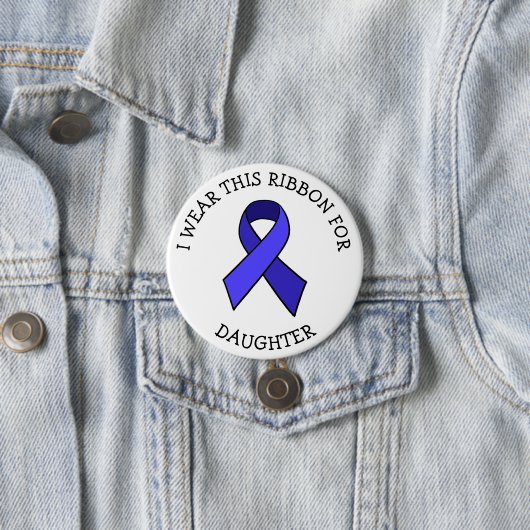 ME/CFS Syndrome Awareness Ribbon Button (In situ)