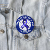 ME/CFS Syndrome Awareness Ribbon Button (In situ)