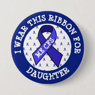 ME/CFS Syndrome Awareness Ribbon Button