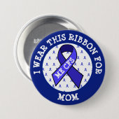 ME/CFS Syndrome Awareness Ribbon Button (Voorkant /achterkant)