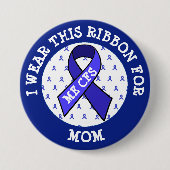 ME/CFS Syndrome Awareness Ribbon Button (Voorkant)