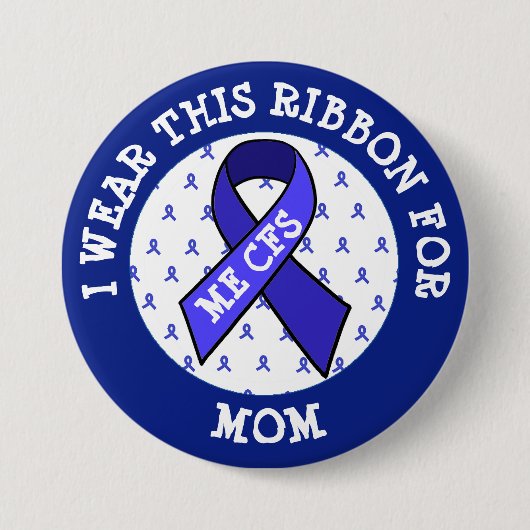 ME/CFS Syndrome Awareness Ribbon Button (Voorkant)