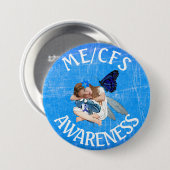 ME/CVS Chronic Fatigue Syndrome Awareness Button (Voorkant /achterkant)
