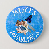 ME/CVS Chronic Fatigue Syndrome Awareness Button (Voorkant)