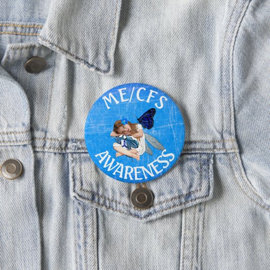 ME/CVS Chronic Fatigue Syndrome Awareness Button (In situ)