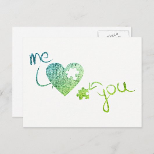 Me en u de Witte Munt van Valentijn van de Liefde Feestdagenkaart (Voorkant / Achterkant)