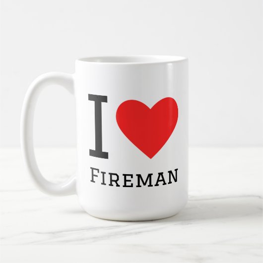 Me encanta el bombero koffiemok (Links)