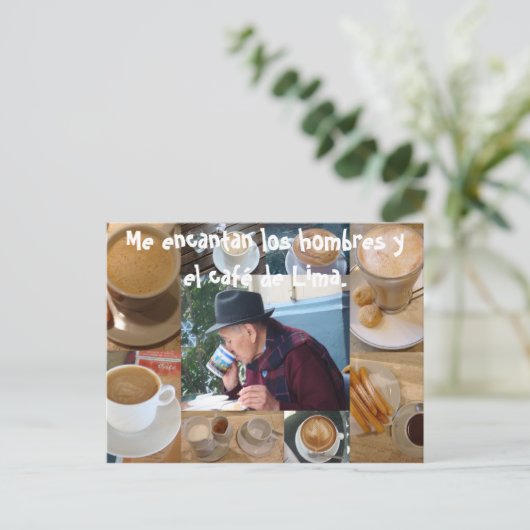Me Encanta el Cafe Briefkaart (Staand voorkant)