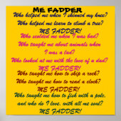 ME FADDER dad poster (Voorkant)