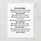 ME FADDER POEM  BRIEFKAART (Voorkant)