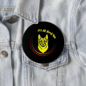 Me German Shepherd Ronde Button 4,0 Cm (In situ)