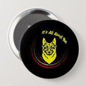 Me German Shepherd Ronde Button 4,0 Cm (Voorkant /achterkant)