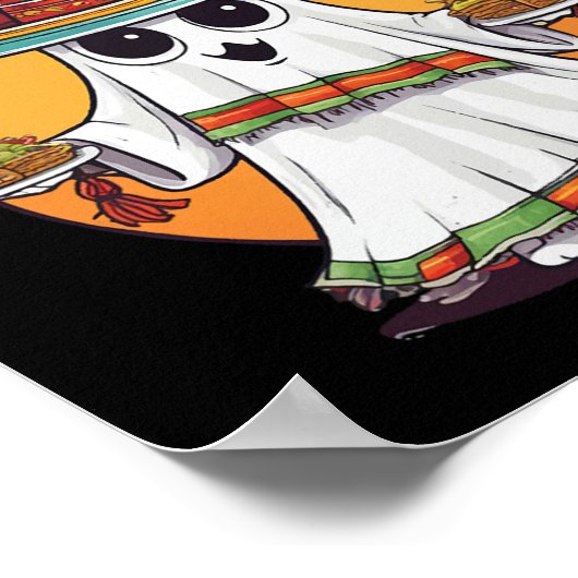 Me Ghosta Grappige Mexicaanse Halloween Ghost Poster (Hoek)