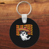 Me Ghosta Grappige Mexicaanse Halloween Ghost Vrou Sleutelhanger (Voorkant)