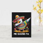 Me Goose Ta Cinco de Mayo Grappig Spaans Mexicaans Kaart (Gele Bloem)