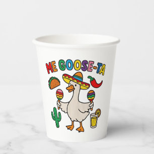 Me Goose-Ta Funny Mexican Spanish Goose Papieren Bekers