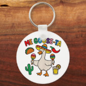 Me Goose-Ta Funny Mexican Spanish Goose Sleutelhanger (Voorkant)