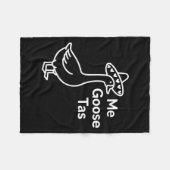 Me Goose Tas Funny Mexican Goose Pun Silly Goose C Fleece Deken (Voorkant (Horizontaal))