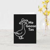 Me Goose Tas Funny Mexican Goose Pun Silly Goose C Kaart (Gele Bloem)