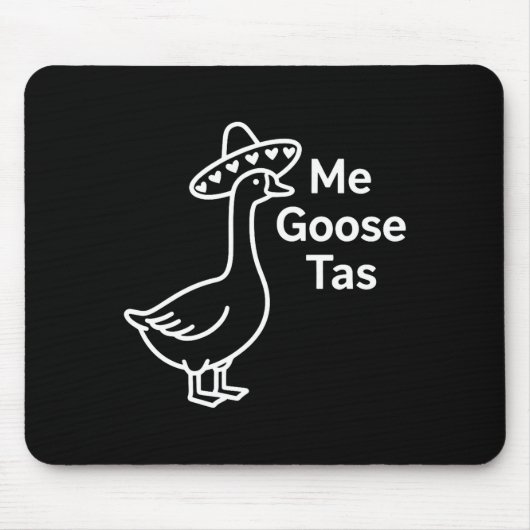 Me Goose Tas Funny Mexican Goose Pun Silly Goose C Muismat (Voorkant)