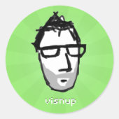 ME Groen 2 Ronde Sticker (Voorkant)