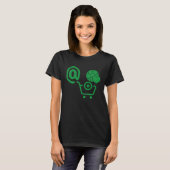 ME@ @ groene doelen winkelwagen football hart T-shirt (Voorkant volledig)