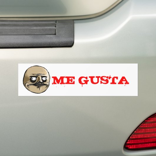 ME GUSTA BUMPERSTICKER (Op auto)