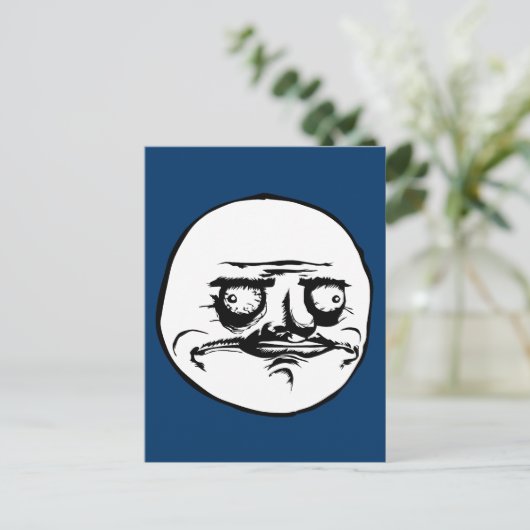 Me Gusta Face Meme Briefkaart (Staand voorkant)