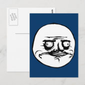 Me Gusta Face Meme Briefkaart (Voorkant / Achterkant)