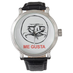 Me Gusta Face Meme Horloge