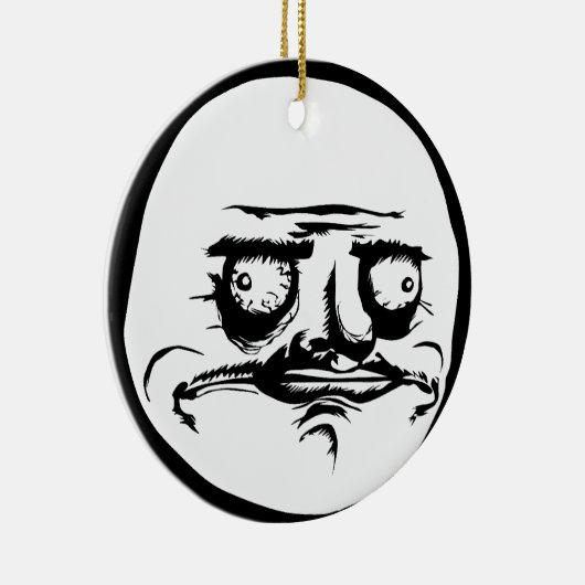 Me Gusta Face Meme Keramisch Ornament (Rechts)