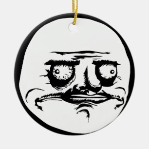 Me Gusta Face Meme Keramisch Ornament