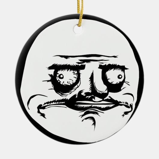 Me Gusta Face Meme Keramisch Ornament (Voorkant)
