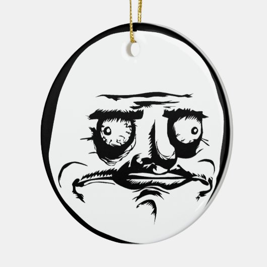 Me Gusta Face Meme Keramisch Ornament (Links)