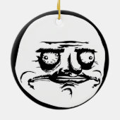 Me Gusta Face Meme Keramisch Ornament (Achterkant)