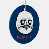 Me Gusta Face Meme Keramisch Ornament (Rechts)