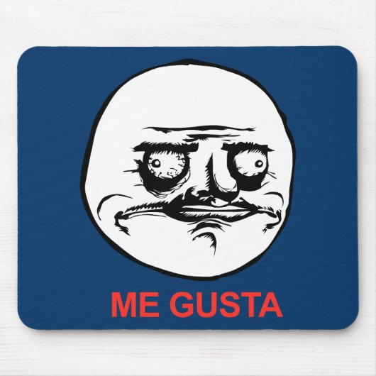 Me Gusta Face Meme Muismat (Voorkant)
