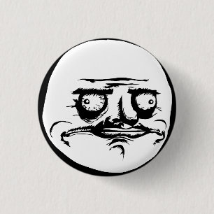 Me Gusta Face Meme Ronde Button 3,2 Cm