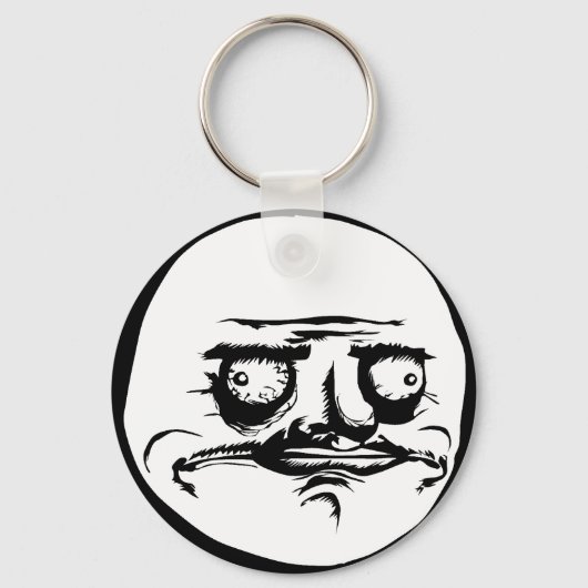 Me Gusta Face Meme Sleutelhanger (Voorkant)