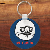 Me Gusta Face Meme Sleutelhanger (Voorkant)