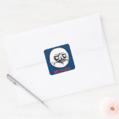 Me Gusta Face Meme Vierkante Sticker (Envelop)